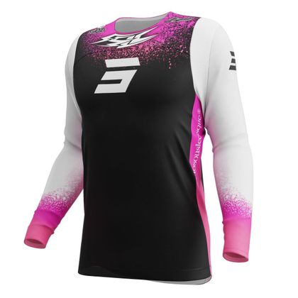 Maillot cross Shot CONTACT FSLC MOTOBLOUZ 2026 - Rose / Noir Ref : SO3120 