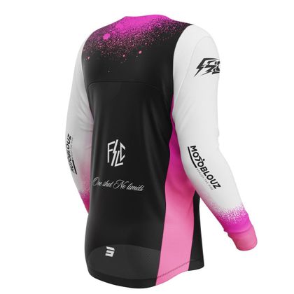 Maillot cross Shot CONTACT FSLC MOTOBLOUZ 2026 - Rose / Noir