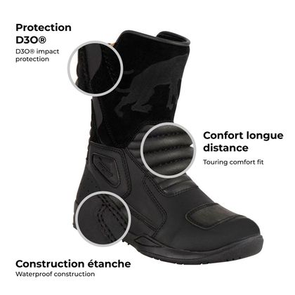 Furygan GT D3O® WATERPROOF Boots - Black