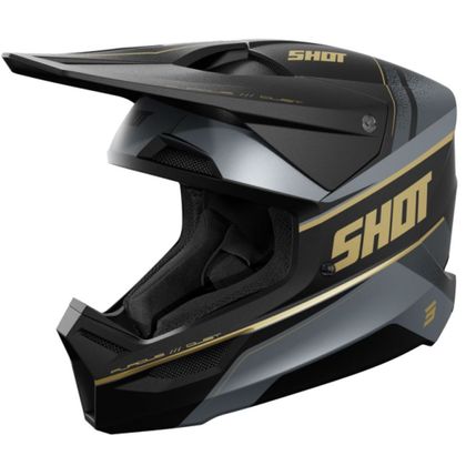 Shot FURIOUS DUST 2025 Cross-Helm - Schwarz / Gelb Ref : SO2995 
