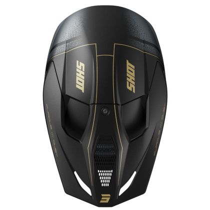 Shot FURIOUS DUST 2025 Cross-Helm - Schwarz / Gelb