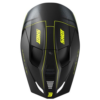 Casque cross Shot FURIOUS - DUST 2025 - Jaune