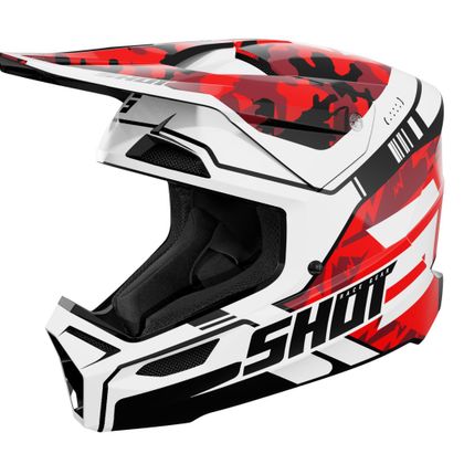 Casque cross Shot FURIOUS - FLASH 2025 - Rouge Ref : SO2998 