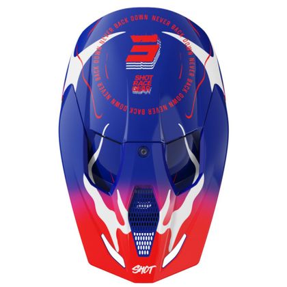 Shot FURIOUS KID BEAST Cross-Helm - Blau / Rot