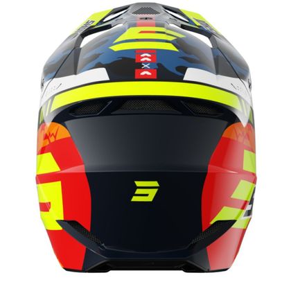 Shot KOPFHÖRER FURIOUS KID Cross-Helm - Blau / Gelb