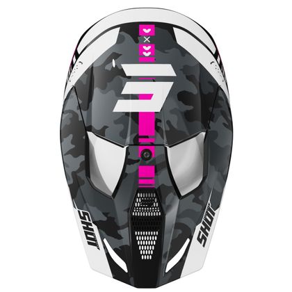 Casque cross Shot FURIOUS KID - FLASH - Rose