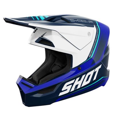 Shot FURIOUS - STADIUM 2026 Cross helmet - Blue Ref : SO3289 