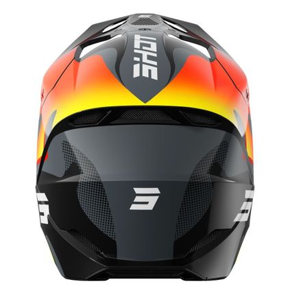 Casque cross Shot FURIOUS - ZEBRA 2026 - Noir / Jaune