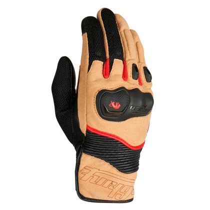 Furygan STOF Handschoenen - Beige / Rood Ref: FU1135 