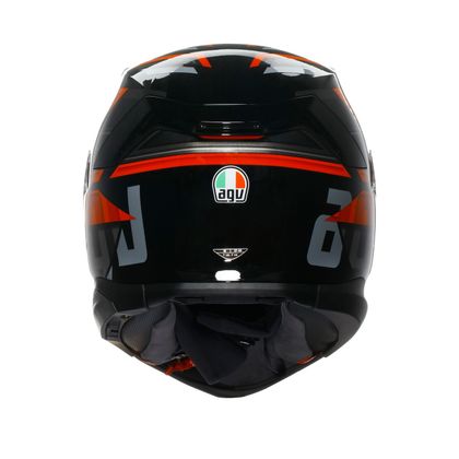 Casque AGV K7 - TAURAX - Noir / Rouge