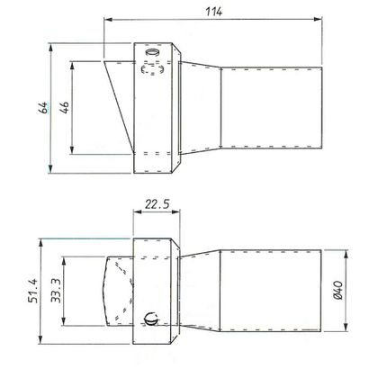 Spark pour silencieux Force/ Konix Universal Noise reducer - Grey