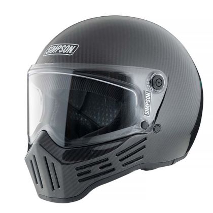 Simpson M30 SLIPLINE SOLID CARBON Integralhelm - Carbon / Schwarz Ref : SIM0034 