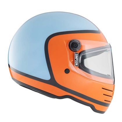 Casque intégral Simpson M62 HONDO - Orange / Bleu
