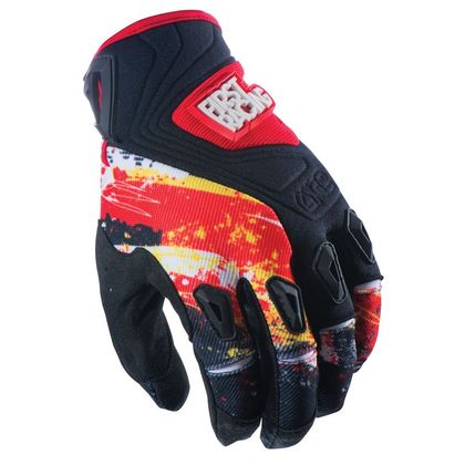 Gants cross First Racing LITE GLOVES FUZZ ROUGE 