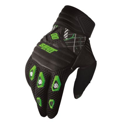 Gants cross Shot CONTACT LORD NOIR VERT 