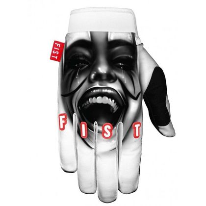 Guanti da cross Fist Handwear STRAPPED CREED NO RISK 2023 - Bianco / Nero Ref : FAST0014 