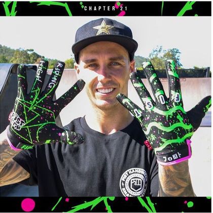 Guantes de motocross Fist Handwear STRAPPED RIDE HIGH 2023 - Negro / Verde