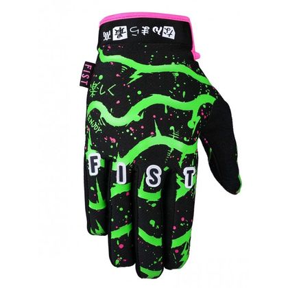 Guantes de motocross Fist Handwear STRAPPED RIDE HIGH 2023 - Negro / Verde Ref : FAST0010 