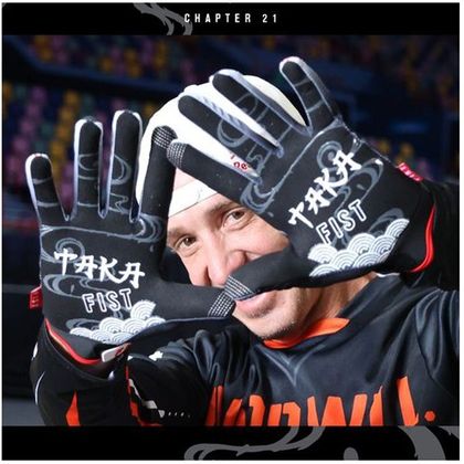 Guantes de motocross Fist Handwear STRAPPED TAKA STORM 2023 - Negro / Blanco