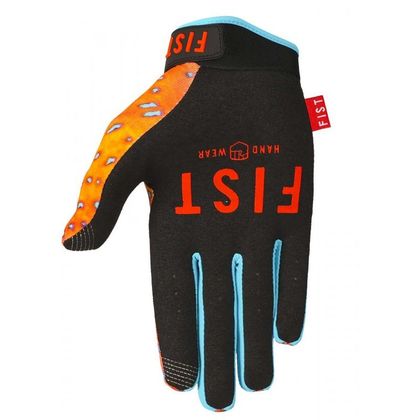 Guantes de motocross Fist Handwear STRAPPED TDUB FLUPPIN 2023 - Naranja / Azul