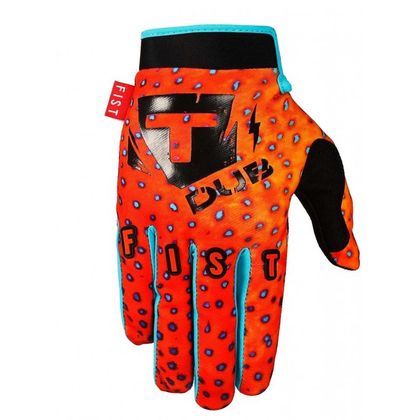 Guanti da cross Fist Handwear STRAPPED TDUB FLUPPIN 2023 - Arancione / Blu Ref : FAST0012 