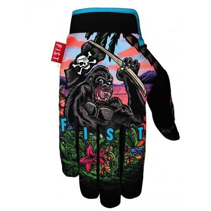 Guanti da cross Fist Handwear STRAPPED TENICO GORIL 2023 - Nero / Multicolore Ref : FAST0011 