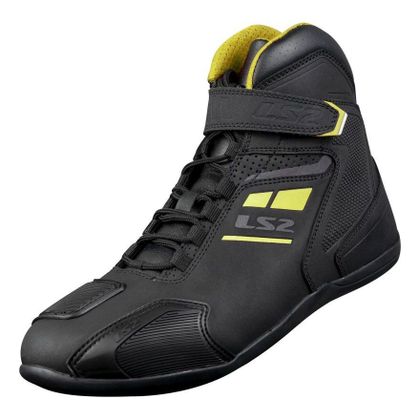 LS2 GARRA WATERPROOF LADY Motorbike sneakers - Black / Yellow