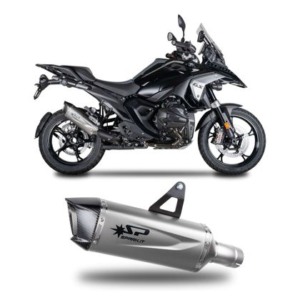 Silencieux Spark FORCE EVO Titane Embout carbone - Gris