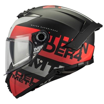 MT HELMETS THUNDER 4 SV - WAVES Integralhelm - Schwarz / Rot