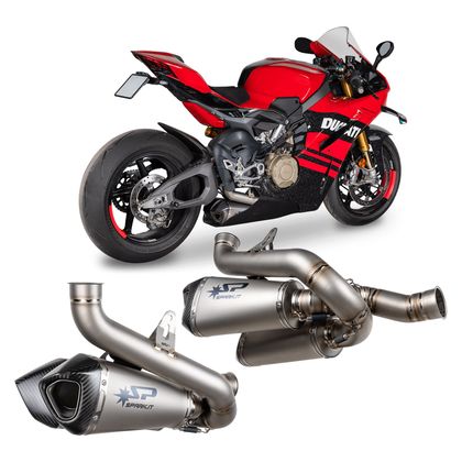 Silencieux Spark 3/4 LIGNE RACING TITANE KONIX EVO - Gris