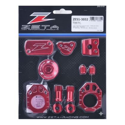 Kit d'accessoires Zéta Anodisé - Rouge