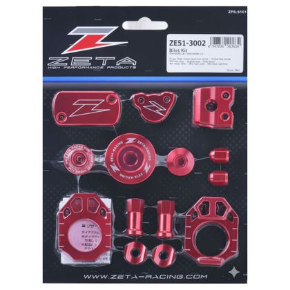 Kit d'accessoires Zéta Anodisé - Rouge