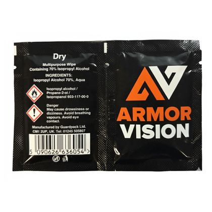 Lingettes Armor Vision préparation pour film hydrophobe Ref : AMV0005 / AVAW01 