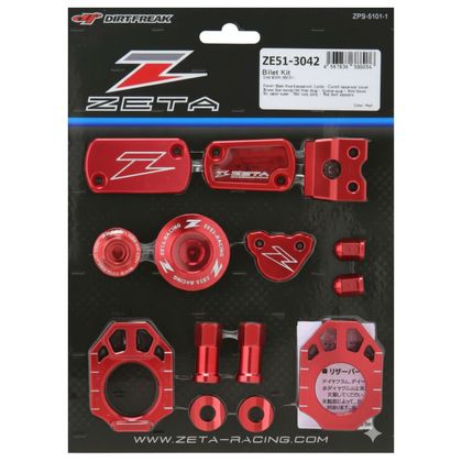 Kit d'accessoires Zéta Anodisé - Rouge