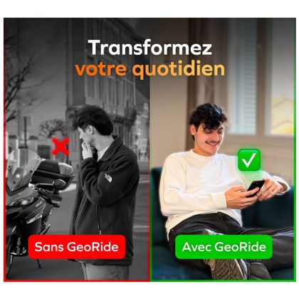 Traceur GeoRide 3s + Live Alarm OFFERT - Tracker GPS - Alarme connectée - Détection radar en sous-sol