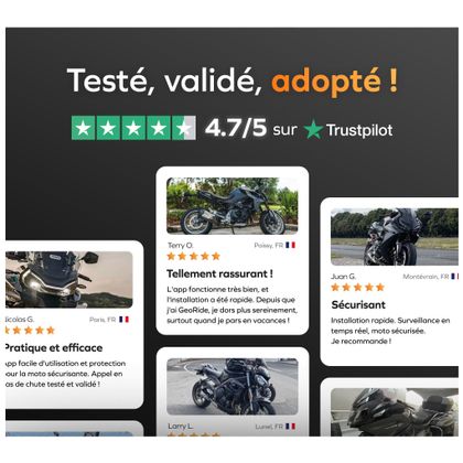Traceur GeoRide 3s + Live Alarm OFFERT - Tracker GPS - Alarme connectée - Détection radar en sous-sol