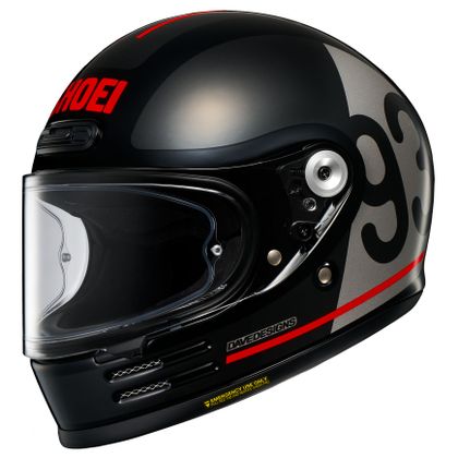 Casque Shoei GLAMSTER 06 - MM93 COLLECTION CLASSIC - Noir / Blanc Ref : SI0551 
