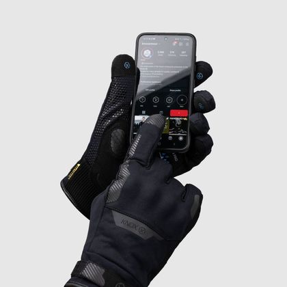 Luvas Knox Ação Pro Impermeável - Preto