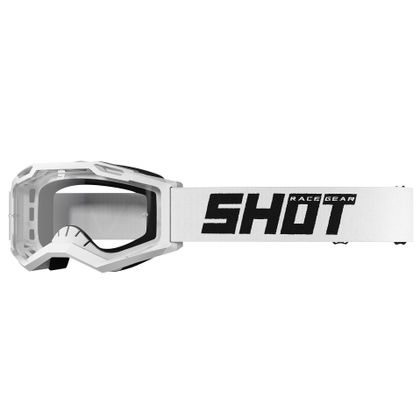 Gafas de motocross Shot ASSAULT 2.0 - SOLID WHITE GLOSSY 2023 - Blanco