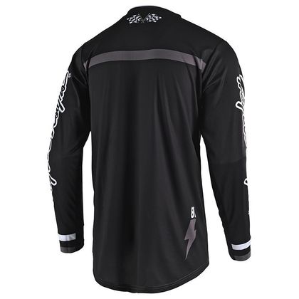 Camiseta de motocross TroyLee design GP AIR BOLT NEGRO 2019