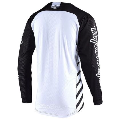 Camiseta de motocross TroyLee design GP AIR - DRIFT - BLACK WHITE 2020
