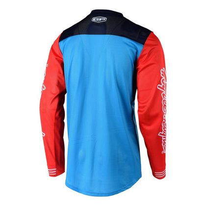 Camiseta de motocross TroyLee design GP AIR - RACESHOP BLUE ORANGE 2020