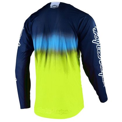Camiseta de motocross TroyLee design GP AIR - STAIN'D -  BLUE YELLOW 2020