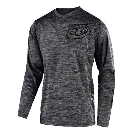 Camiseta de motocross TroyLee design GP - MONO - HEATHER GRAY BLACK 2020