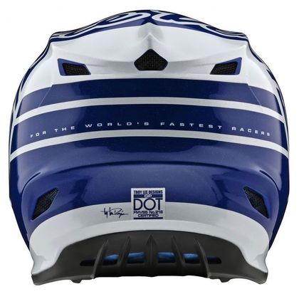 Casque cross TroyLee design SE4 POLYACRYLITE YOUTH - SILHOUETTE - BLUE WHITE 2020