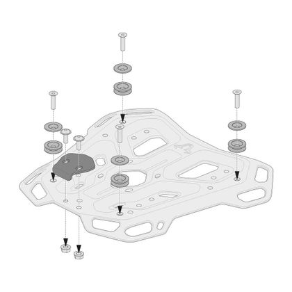 SW-MOTECH voor bagagedrager ADVENTURE-RACK Bagagebevestigingskit Universeel