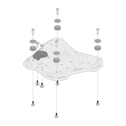 SW-MOTECH voor bagagedrager ADVENTURE-RACK Bagagebevestigingskit Universeel
