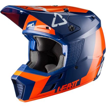 Casco de motocross Leatt GPX 3.5 - ORANGE V20.2 2023 - Naranja / Azul Ref : LB0247 
