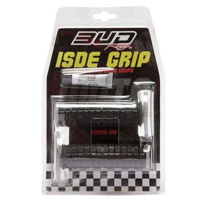 Poignées de guidon Bud Racing ISDE Universel - Noir / Gris