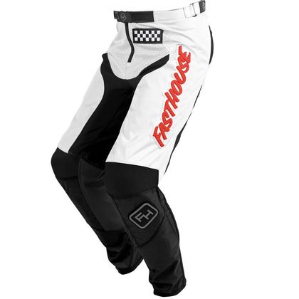Pantalón de motocross FASTHOUSE GRINDHOUSE WHITE/RED ENFANT 2020